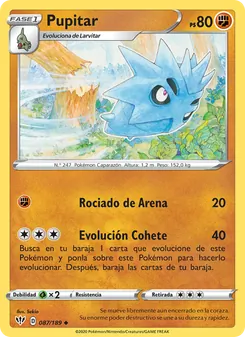 Carta Pupitar de la expansión Oscuridad Incandescente, número 87/189