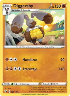 Carta Diggersby de la expansión Oscuridad Incandescente, número 96/189