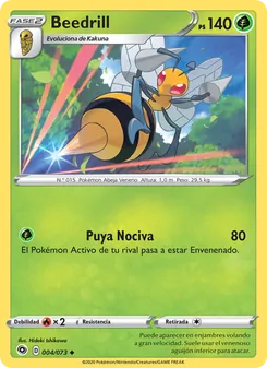 Carta Beedrill de la expansión Camino de Campeones, número 4/73