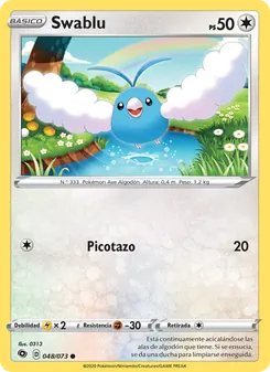Carta Swablu de la expansión Camino de Campeones, número 48/73