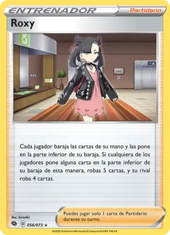 Carta Roxy de la expansión Camino de Campeones, número 56/73