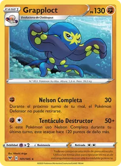 Carta Grapploct de la expansión Voltaje Vívido, número 101/185