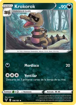 Carta Krokorok de la expansión Voltaje Vívido, número 108/185