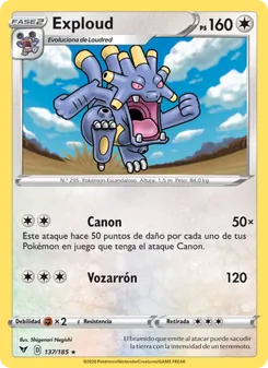 Carta Exploud de la expansión Voltaje Vívido, número 137/185