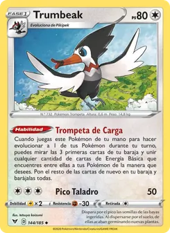 Carta Trumbeak de la expansión Voltaje Vívido, número 144/185