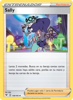 Carta Sally de la expansión Voltaje Vívido, número 158/185