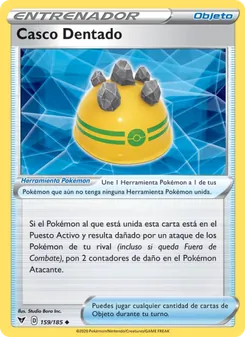 Carta Casco Dentado de la expansión Voltaje Vívido, número 159/185