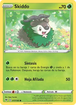 Carta Skiddo de la expansión Voltaje Vívido, número 17/185