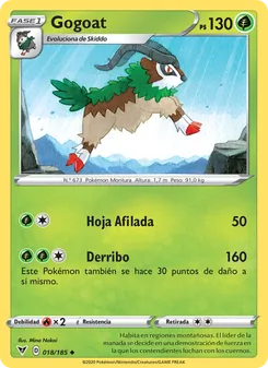 Carta Gogoat de la expansión Voltaje Vívido, número 18/185