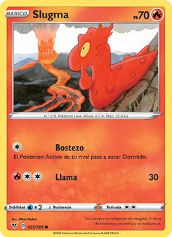 Carta Slugma de la expansión Voltaje Vívido, número 27/185