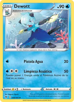 Carta Dewott de la expansión Voltaje Vívido, número 34/185