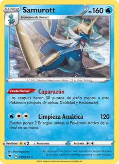 Carta Samurott de la expansión Voltaje Vívido, número 35/185