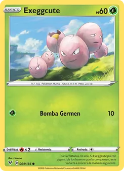 Carta Exeggcute de la expansión Voltaje Vívido, número 4/185