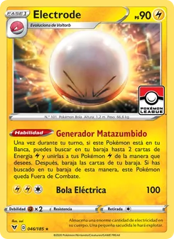 Carta Electrode de la expansión Voltaje Vívido, número 46/185