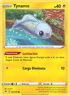 Carta Tynamo de la expansión Voltaje Vívido, número 57/185