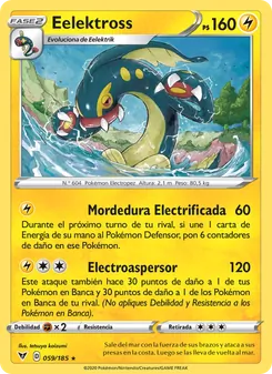 Carta Eelektross de la expansión Voltaje Vívido, número 59/185