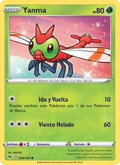 Carta Yanma de la expansión Voltaje Vívido, número 6/185