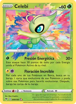 Carta Celebi de la expansión Voltaje Vívido, número 9/185