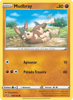 Carta Mudbray de la expansión Voltaje Vívido, número 96/185