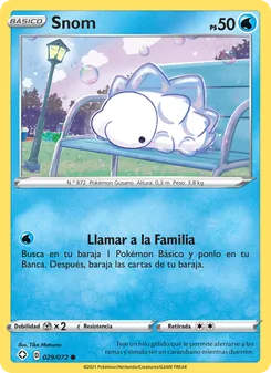 Carta Snom de la expansión Destinos Brillantes, número 29/72