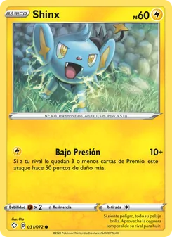 Carta Shinx de la expansión Destinos Brillantes, número 31/72