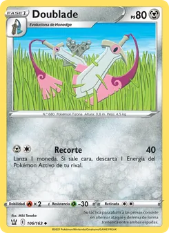 Carta Doublade de la expansión Estilos de Combate, número 106/163