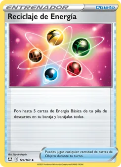 Carta Reciclaje de Energía de la expansión Estilos de Combate, número 124/163