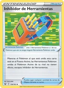 Carta Inhibidor de Herramientas de la expansión Estilos de Combate, número 136/163