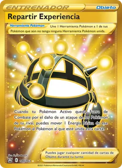 Carta Repartir Exp de la expansión Estilos de Combate, número 180/163