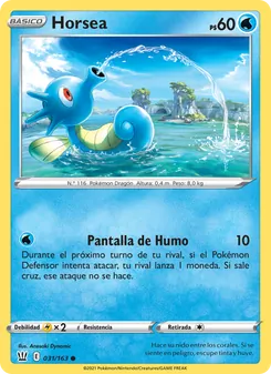 Carta Horsea de la expansión Estilos de Combate, número 31/163