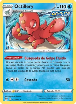 Carta Octillery de la expansión Estilos de Combate, número 37/163