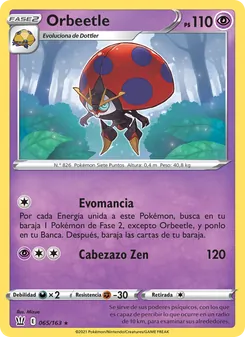 Carta Orbeetle de la expansión Estilos de Combate, número 65/163