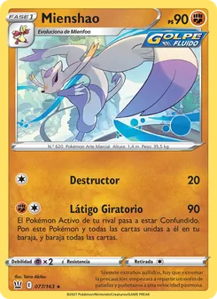 Carta Mienshao de la expansión Estilos de Combate, número 77/163