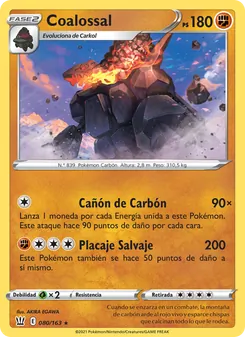 Carta Coalossal de la expansión Estilos de Combate, número 80/163