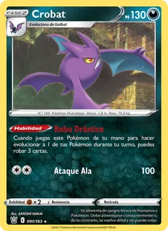 Carta Crobat de la expansión Estilos de Combate, número 91/163