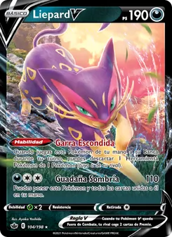 Carta Liepard V de la expansión Reinado Escalofriante, número 104/198