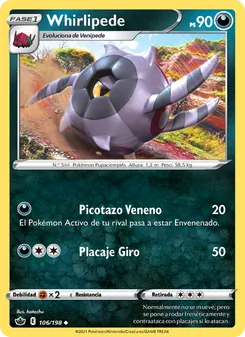 Carta Whirlipede de la expansión Reinado Escalofriante, número 106/198