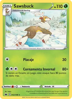 Carta Sawsbuck de la expansión Reinado Escalofriante, número 12/198