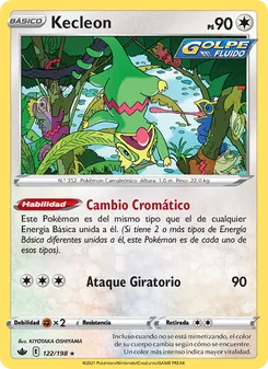 Carta Kecleon de la expansión Reinado Escalofriante, número 122/198