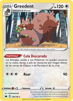 Carta Greedent de la expansión Reinado Escalofriante, número 128/198