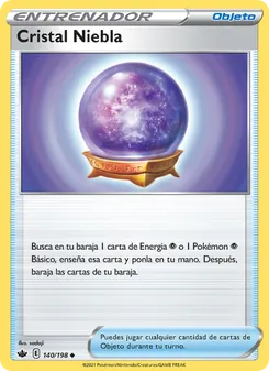 Carta Cristal Niebla de la expansión Reinado Escalofriante, número 140/198