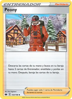 Carta Peony de la expansión Reinado Escalofriante, número 150/198