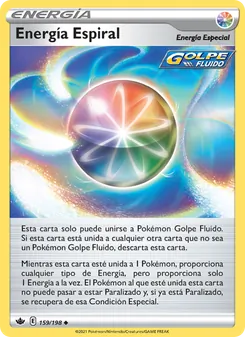 Carta Energía Espiral de la expansión Reinado Escalofriante, número 159/198
