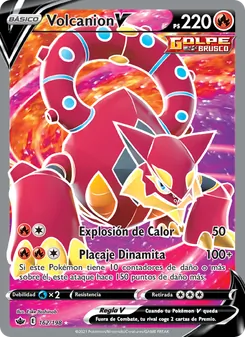 Carta Volcanion V de la expansión Reinado Escalofriante, número 162/198