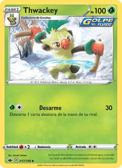 Carta Thwackey de la expansión Reinado Escalofriante, número 17/198