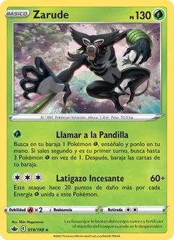 Carta Zarude de la expansión Reinado Escalofriante, número 19/198