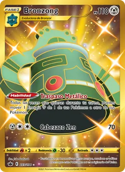 Carta Bronzong de la expansión Reinado Escalofriante, número 223/198