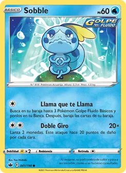 Carta Sobble de la expansión Reinado Escalofriante, número 41/198