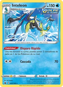 Carta Inteleon de la expansión Reinado Escalofriante, número 43/198