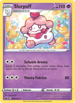 Carta Slurpuff de la expansión Reinado Escalofriante, número 68/198